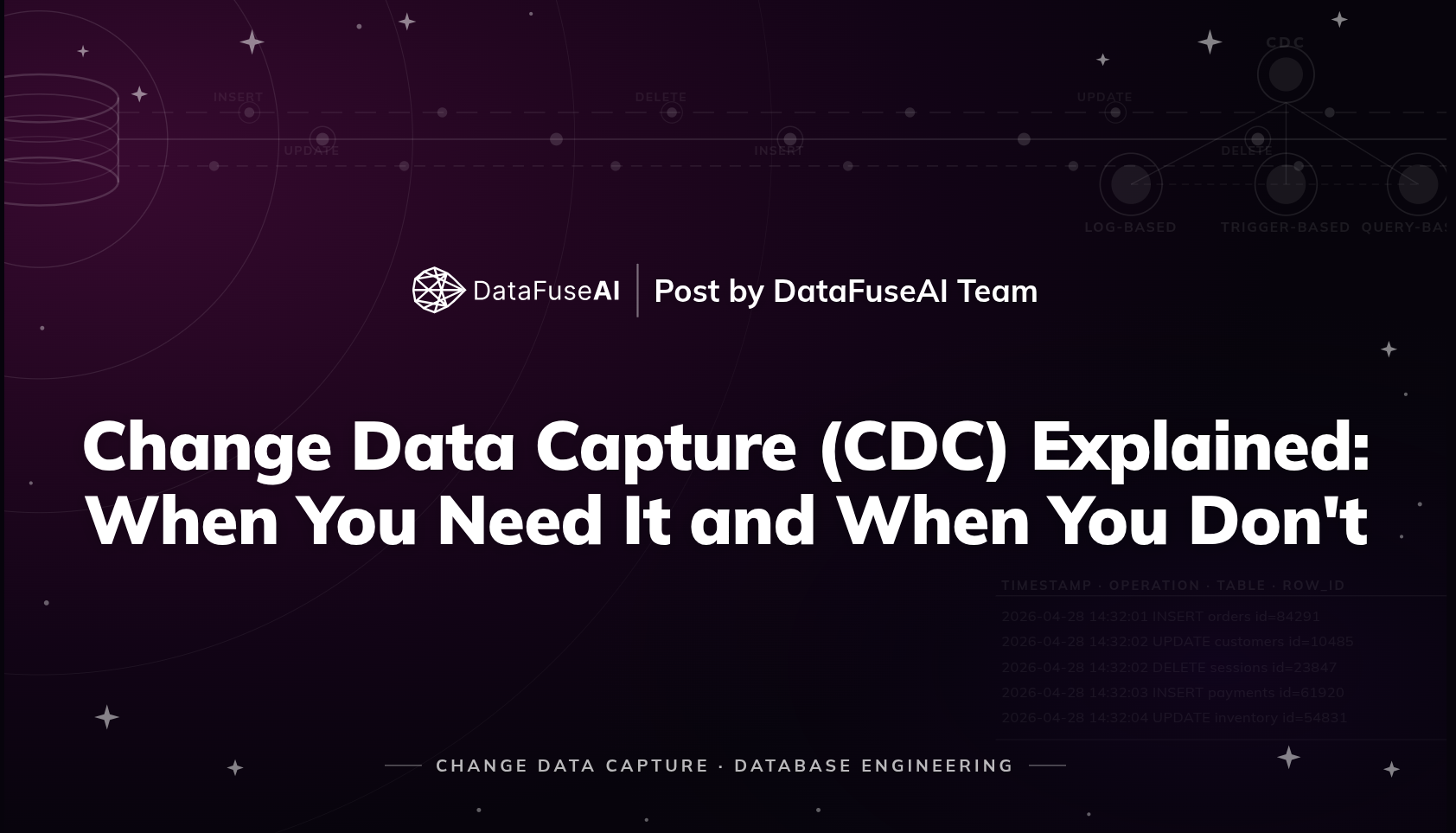Change Data Capture (CDC) Explained: When You Need It