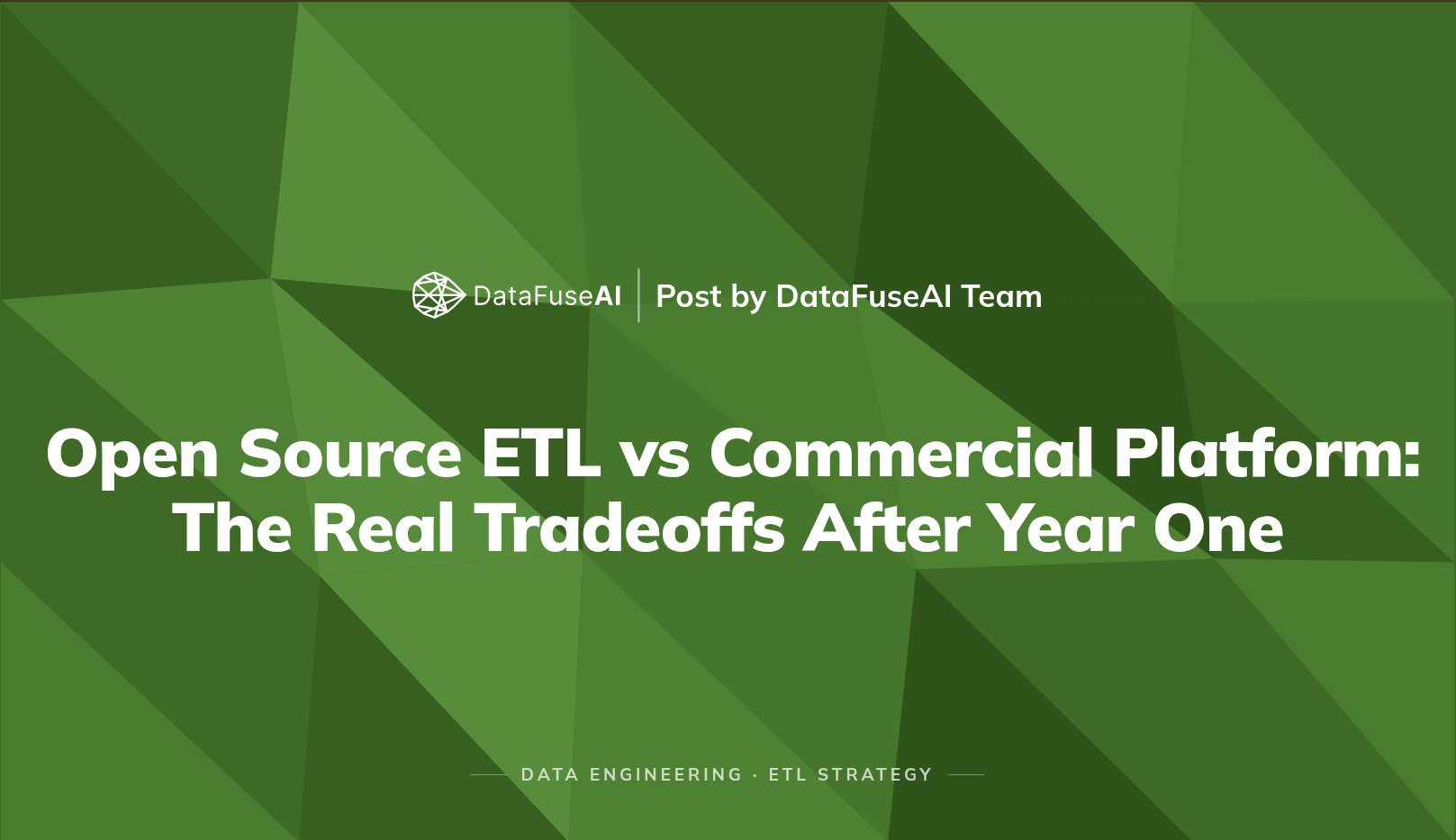 Open Source ETL vs Commercial Platform: Tradeoffs After Year One