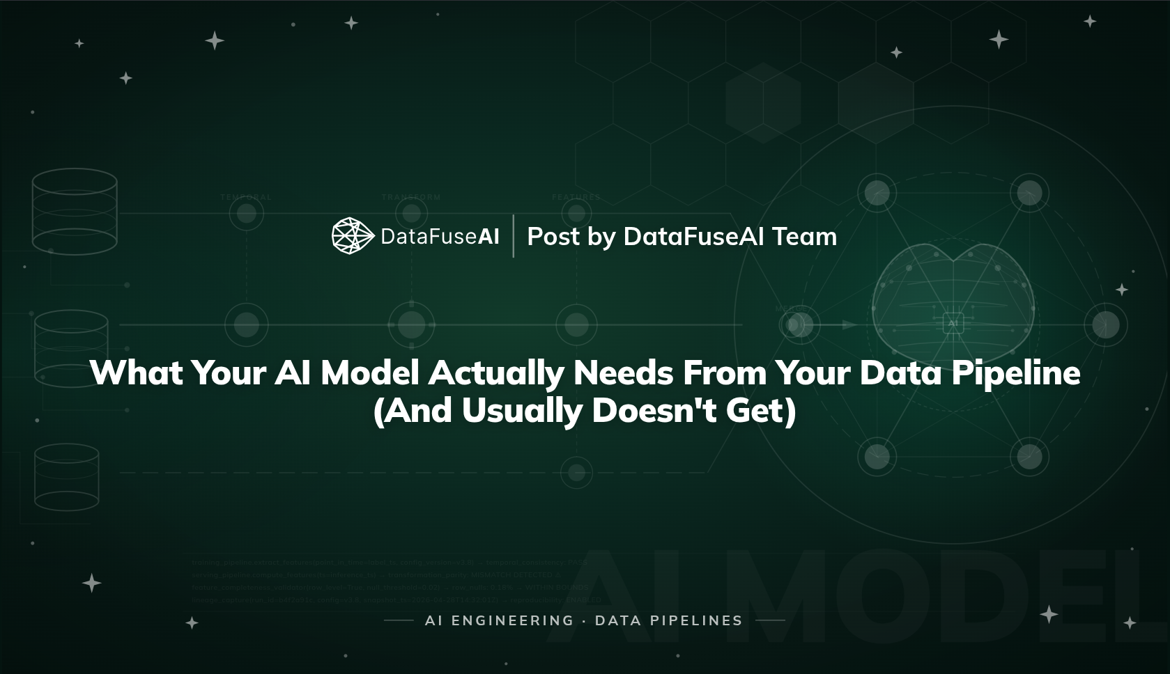 What AI Models Actually Need From Your Data Pipeline